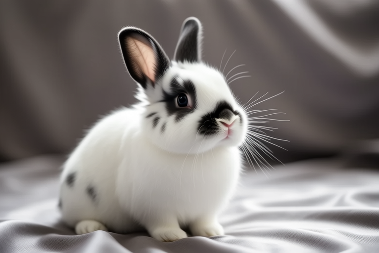 The Hotot Rabbit’s Alluring White Coat and Black Eyed-Patch Trend Online